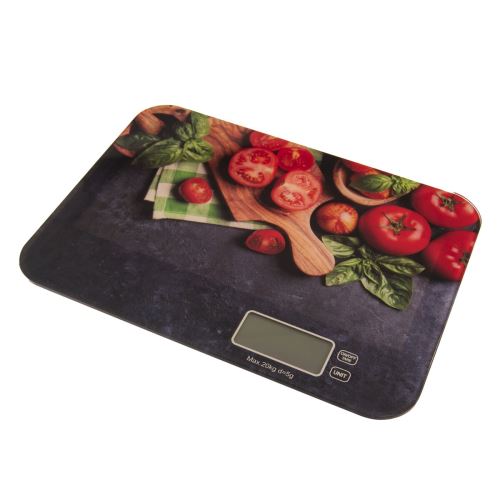 ORION Digitální kuchyňská váha 20 kg, sklo/plast