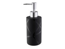 AXENTIA Soap dispenser 18 cm, ceramic, black