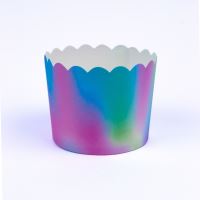 ALVARAK Cups for baking muffins and cupcakes 24 pcs., made of solid cardboard, mixed colors