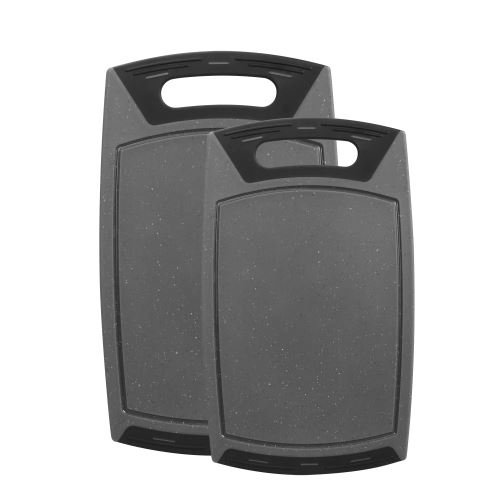 WARIMEX Krájecí deska STONELINE 2 ks 36 x 22 cm a 42 x 25 cm, plast