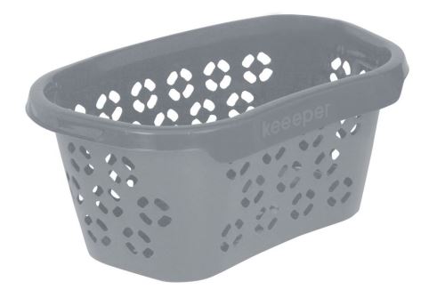 KEEEPER Koš na čisté prádlo ANTON 30,5 l, 57 x 38 x 26 cm, sev.šedý