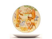 MATELL Children's shallow plate 21 cm, forest animals