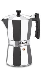 ALZA Moka konvice BASIC, 1 šálek 75 ml, hliník