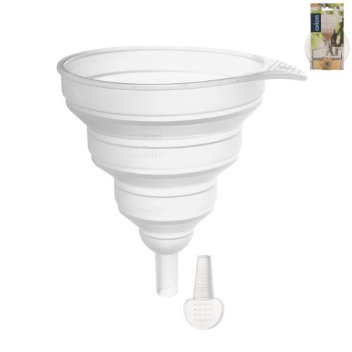 ORION Nálevka KEMP pr. 12 cm skládací + špunt, silikon