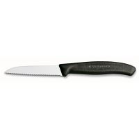 VICTORINOX Knife with corrugated blade Swiss Classic 8 cm, 6.7433, black