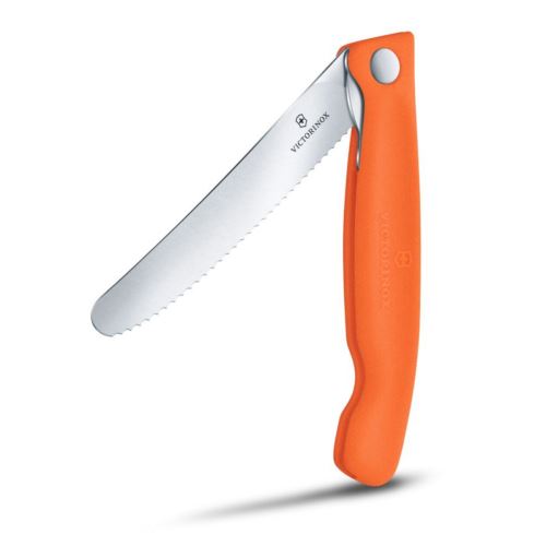 VICTORINOX Skládací svačinový nůž 11 cm Swiss Classic, oranžový