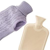 ORION Termofor v pleteném obalu, ohřívací lahev 1,6 l, fialová_4 (3)