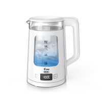 BRAVO Konvice BONY 1,7 s regulací teploty, sklo/plast, bílá