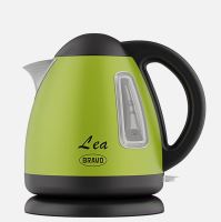 BRAVO LEA kettle 1 l, stainless steel, B-4574, green