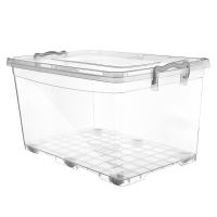 HOBBY LIFE Ящик з кришкою MULTI низький 50 л, прозорий, колеса
