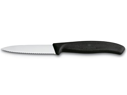 VICTORINOX Nůž s vlnitým ostřím Swiss Classic 8 cm, 6.7633, černý