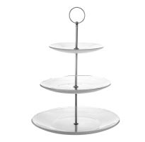 ORION Stand, shelf 3 floors Ema, glass/metal