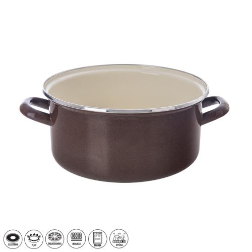 ORION Kastrol BROWN o 24 cm, 5 l, smalt