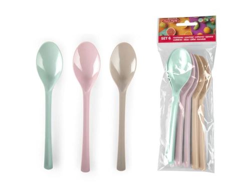 PLASTIC FORTE Lžíce PIKNIKOVÁ SURT 6 ks, plast