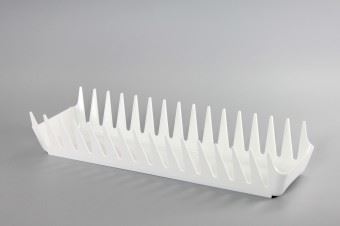PETRA plast Odkapávač na talíře OSTROŇ 39 x 13 cm, stojan, barvy mix
