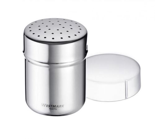 WESTMARK Cukřenka na moučkový cukr s menšími otvory 150 ml nerezová, s víčkem