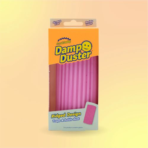 Scrub Daddy Houbička na utírání prachu Damp Duster, růžová