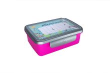 HEALTHY SNACK Complete box FLUO, pink/stainless steel