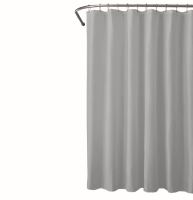 DURAMAT Bathroom curtain, plain, 180 x 200 cm, textile, grey