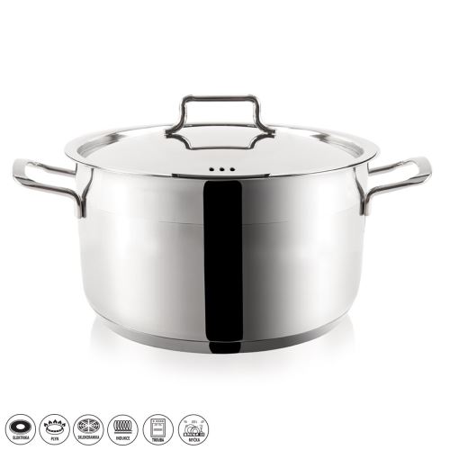 ORION Kastrol ANETT o 26 cm, 8,2 l, výška 16 cm, nerezová poklice