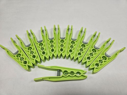 TONTARELLI Kolíčky na prádlo 10 ks, 9 cm, sv.zelená