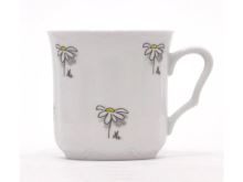 CZECH PORCELAIN KAREL mug 0.3 l, daisies
