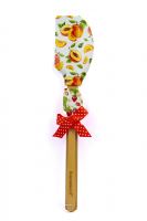 ALVARAK Kitchen spatula 2 pcs 32 + 21 cm, silicone/wood, apricot/strawberry