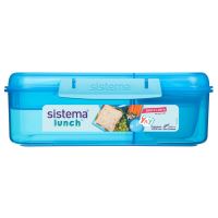 SISTEMA Svačinový box 1,65 l BENTO LUNCH TO GO, modrá_0