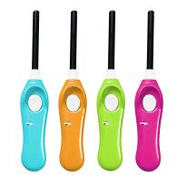 Lighter 22 cm, flame, child safety lock, mixed colors