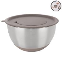 ORION Mísa šlehací nerez BEIGE pr. 25,7 cm + plast víko