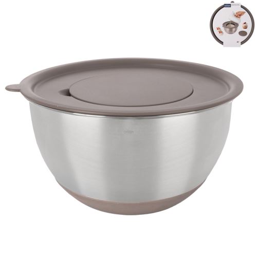 ORION Mísa šlehací nerez BEIGE pr. 25,7 cm + plast víko