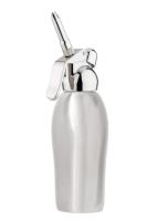 LISS Cream bottle CREAM PROFI 0.5 l, all-stainless steel. mat., exchangeable and disposable bombs