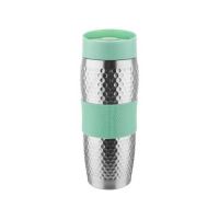 FLORINA Thermo mug PRESSTON 360 ml, stainless steel, green