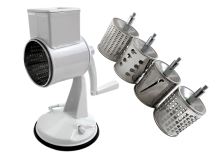 JIHOKOV Breadcrumb grinder set M90P with suction cup, including 4 exchangeable drums