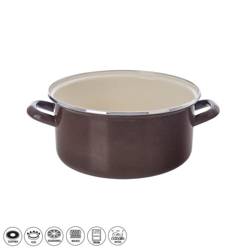 ORION Kastrol BROWN o 22 cm, 4 l, smalt