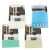 CLANAX Bathroom curtain, solid color, 180 x 200 cm, vinyl, blue