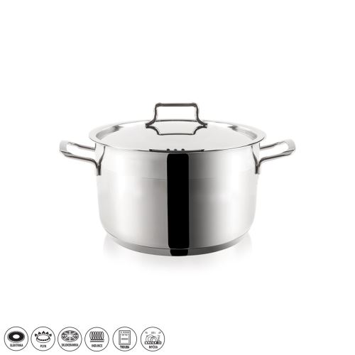 ORION Kastrol ANETT o 20 cm, 3 l, výška 10 cm, nerezová poklice