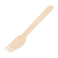 WIMEX Wooden fork 10 pcs BIO, 16 cm