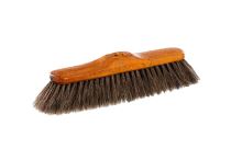 VALA Broom 28 cm, wood imitation, pure horsehair, coarse thread, plastic