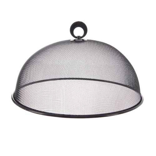 ORION Kryt na potraviny pr. 30 cm, kov/plast, černý