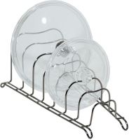 ARTEX Holder, stand for 7 lids 38 x 19 x h.15 cm, chrome-plated wire