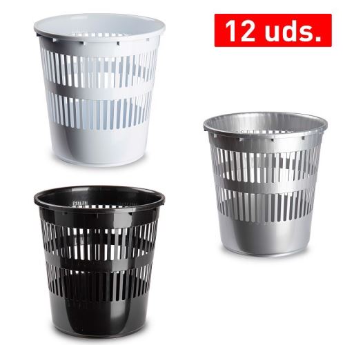 PLASTIC FORTE Odpadkový koš na papír 11 l, mix