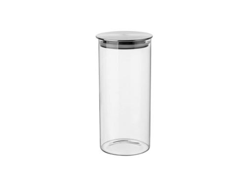 Dóza s nerezovým uzávěrem TUBE 1,9 l, sklo