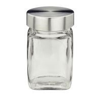KELA Spice jar, spice THEA 250 ml, glass / stainless steel