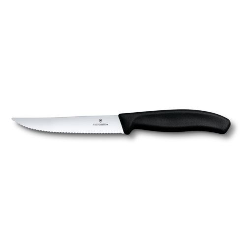 VICTORINOX Steakový nůž zubaté ostří 11 cm, 6.7933, černý_0