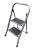 COLOMBO Folding steel ladder STABILO 2, profiled, 2 steps, load capacity 150 kg