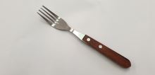 ORION Stainless steel / wood steak fork
