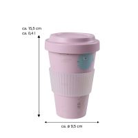 WARIMEX Cestovní hrnek na kávu AWAVE® z rPET, 400 ml, růžový_3