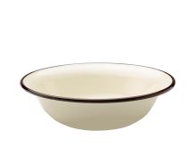 FLORINA Enamel bowl 28 cm, cream