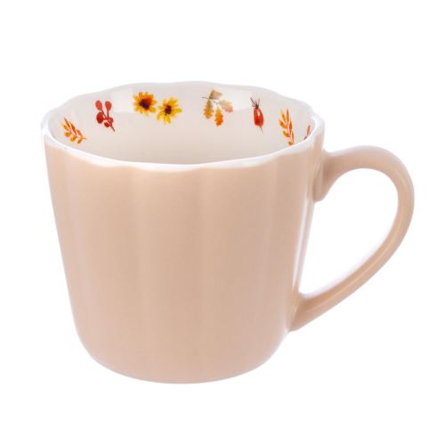 ORION Hrnek PODZIM 0,4 l béžová, porcelán